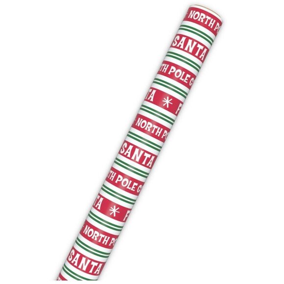 Hallmark Wrapping Paper Christmas From Santa Messages Jumbo Roll 90 sq ft - Picture 5 of 5